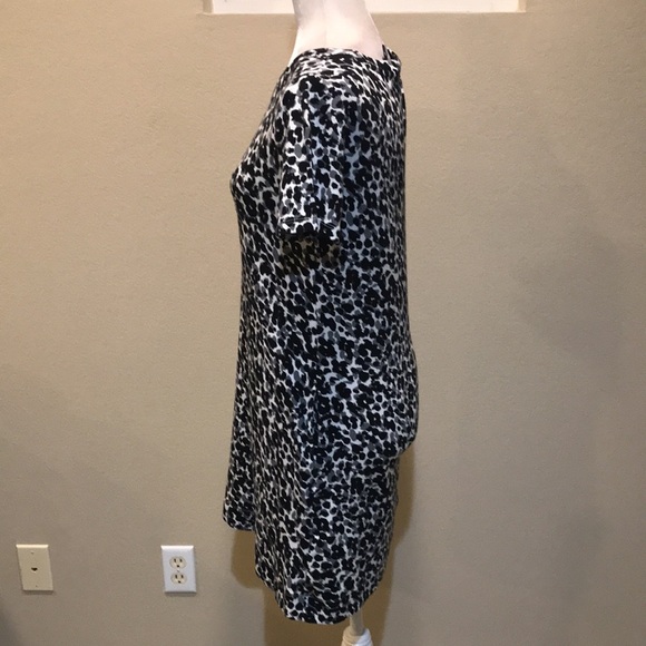 Ellen TRACY 94% Pima Cotton 6% Spandex Crew Neck Tee Shirt Dress Side Pockets-S - Picture 2 of 10